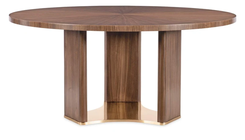 Hooker Furniture - Eleana Round Dining Table - Medium Wood - 7252-75201-85 Medium Wood / 66" X 30" X 66"