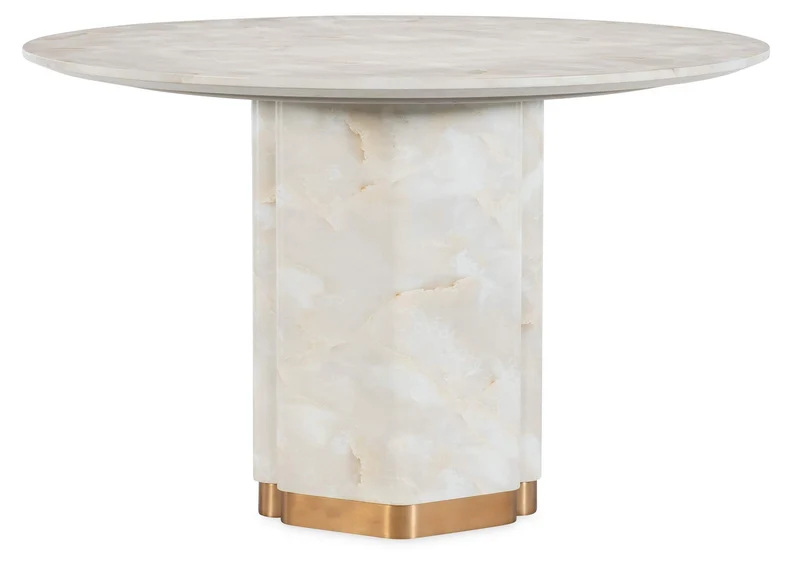 Hooker Furniture - Eleana Round Dining Table - White/Cream/Beige - 7252-75213-00 Whites/Creams/Beiges / 48" X 30" X 48"