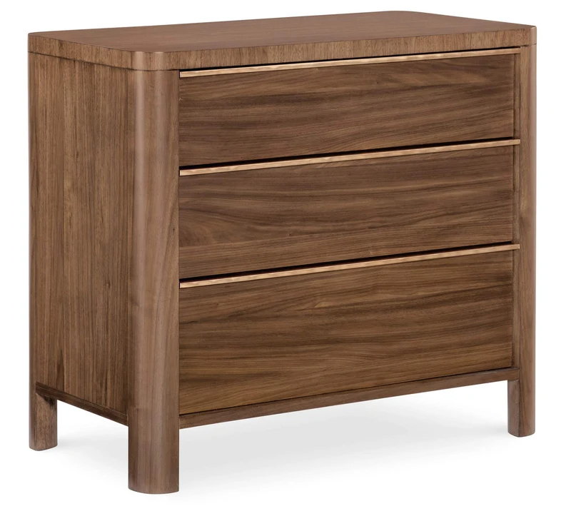 Hooker Furniture - Eleana Three Drawer Nightstand - Medium Wood - 7252-90216-85 Medium Wood / 18" X 30" X 34"