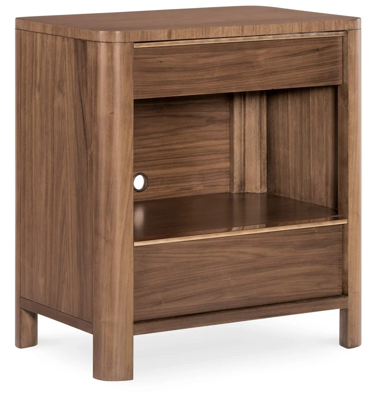 Hooker Furniture - Eleana Two Drawer Nightstand - Medium Wood - 7252-90116-85 Medium Wood / 18" X 28" X 30"