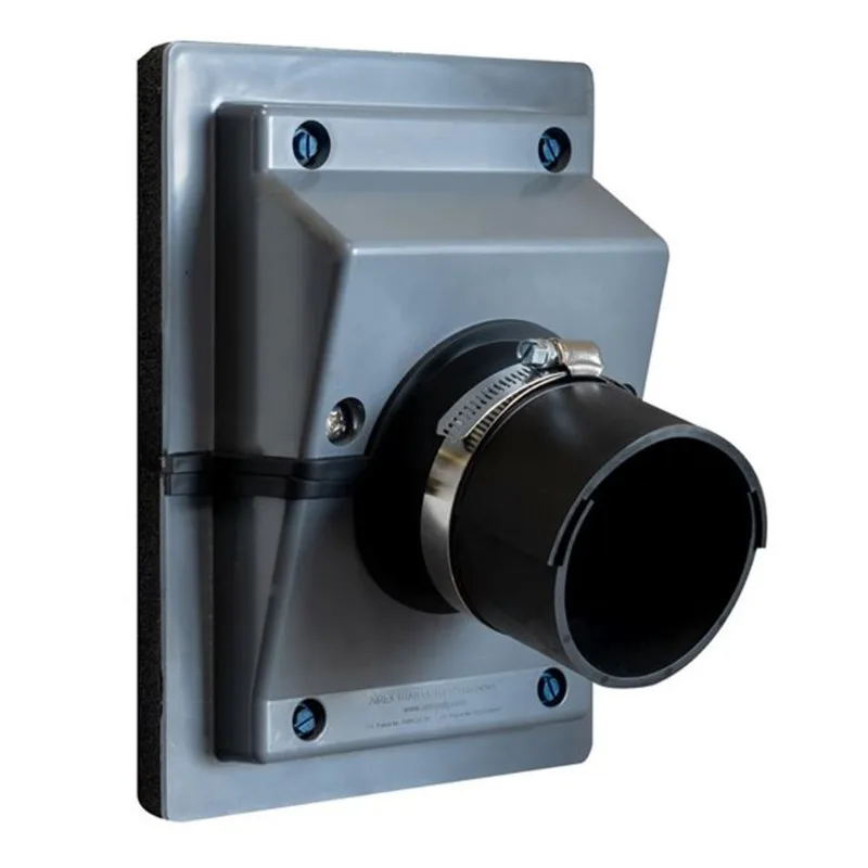 AIREX TITAN OUTLET TRS 2-Piece Unit 1-in Wall Outlet for HVAC Line Set w/ 3/4-in Gasket Retrofit Instals - Grey