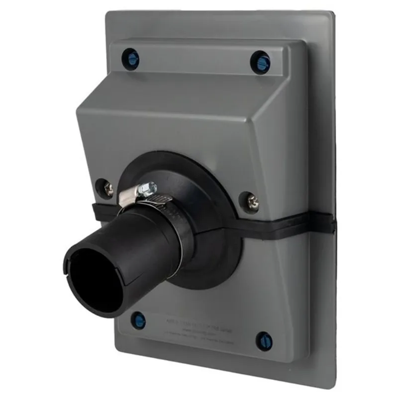 AIREX TITAN OUTLET TRS 2-Piece Unit 1/2-in Wall Outlet for HVAC Line Set for Retrofit Instals - Grey