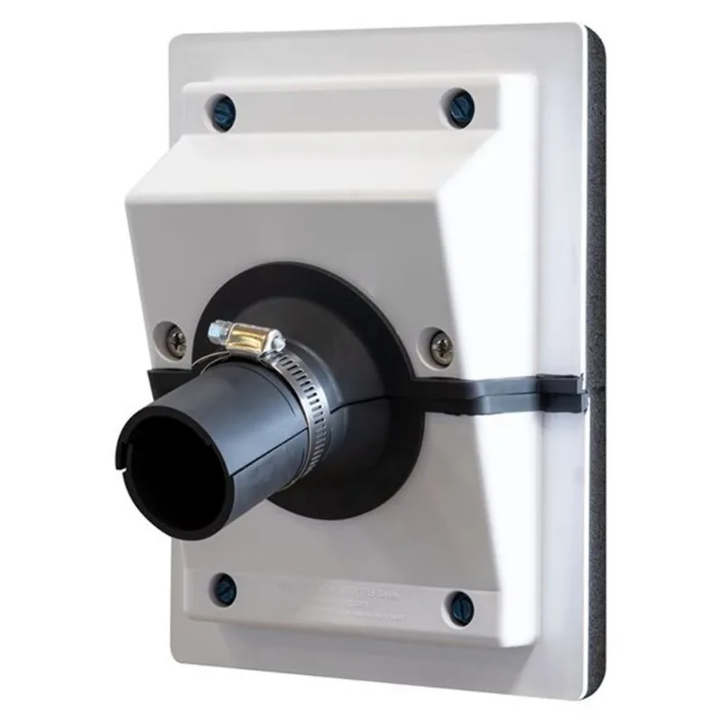 AIREX TITAN OUTLET TRS 2-Piece Unit 1/2-in Wall Outlet for HVAC Line Set w/ 3/4-in Gasket Retrofit Instals - White