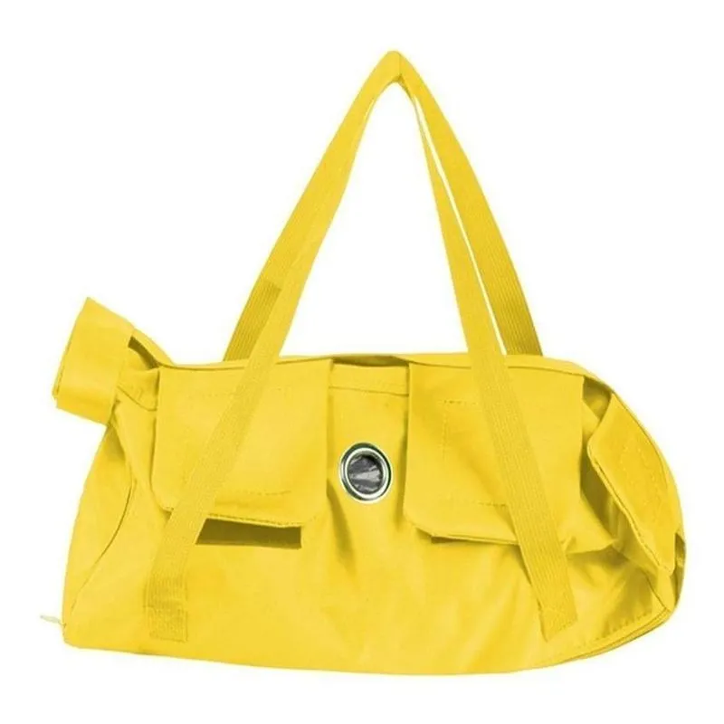 Bolsa De Transporte E Contenção Para Pets Amarelo 42x25cm Médio