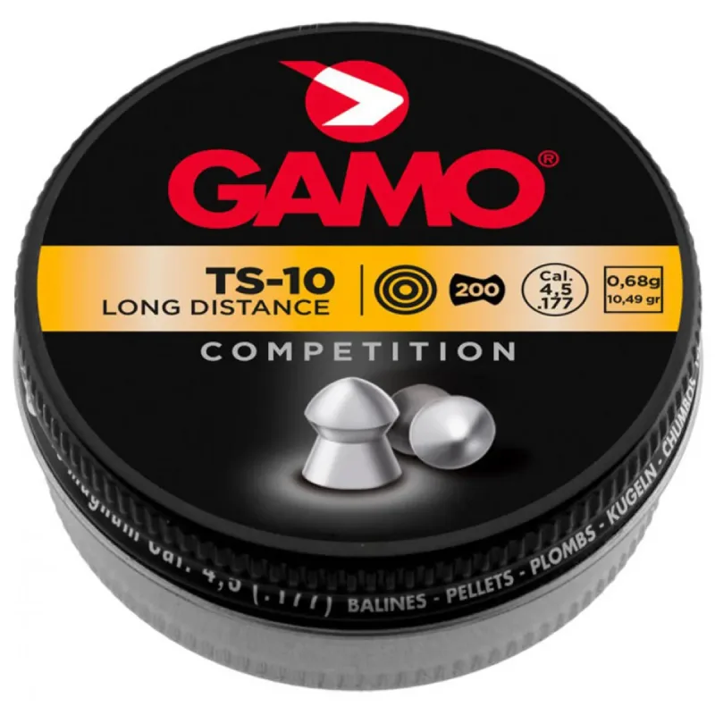 Chumbinho Gamo TS-10 Long Distance 4,5mm .177 200Un