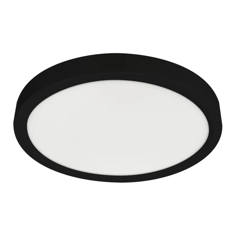 Luxrite LR23524 12W 7” Slim Surface Mount 5 CCT Selectable - Black Finish