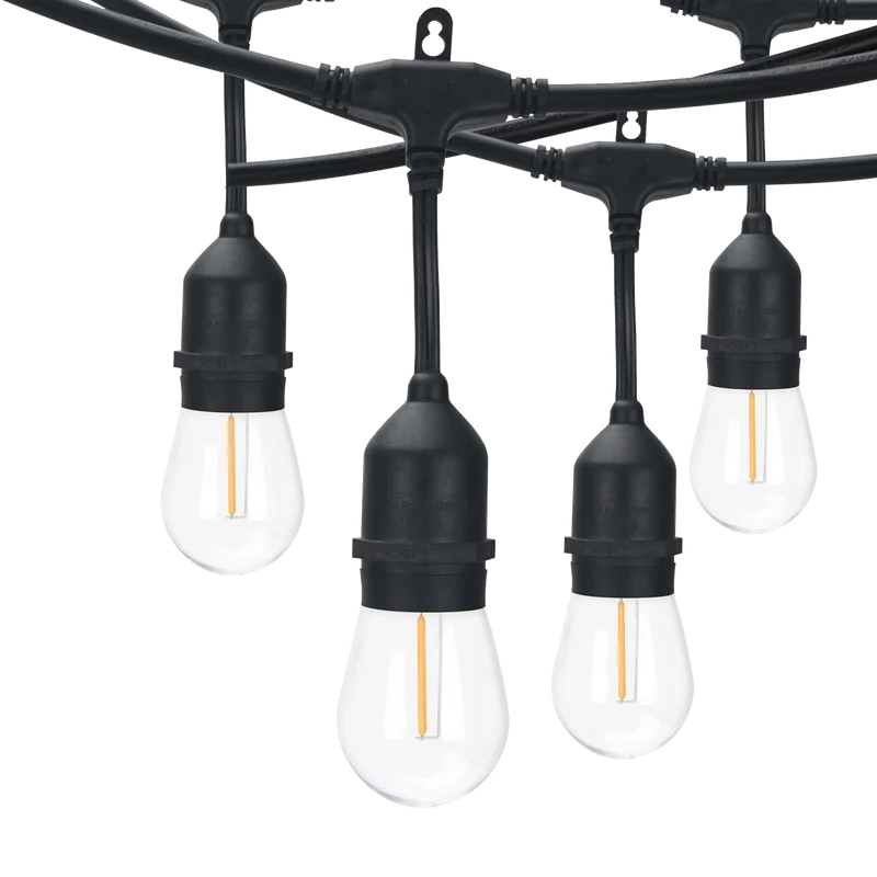 Luxrite LR40030 8.2W 24' Plug in String Lights - 2200K LED Light Bulb