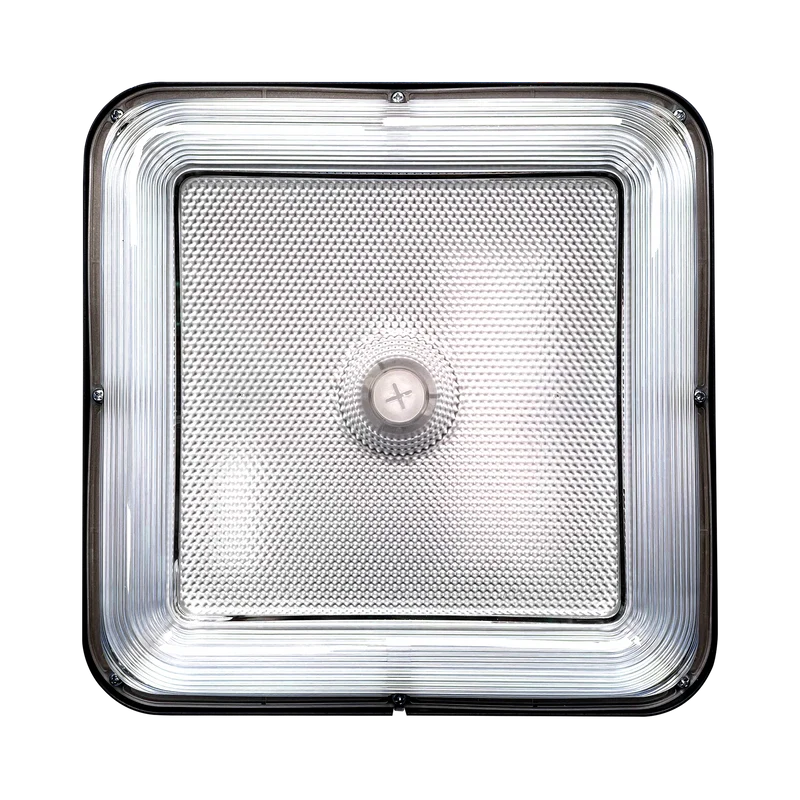 Luxrite LR40716 50W Garage Canopy - 3CCT & Wattage Selectable Sensor Adapter Ready