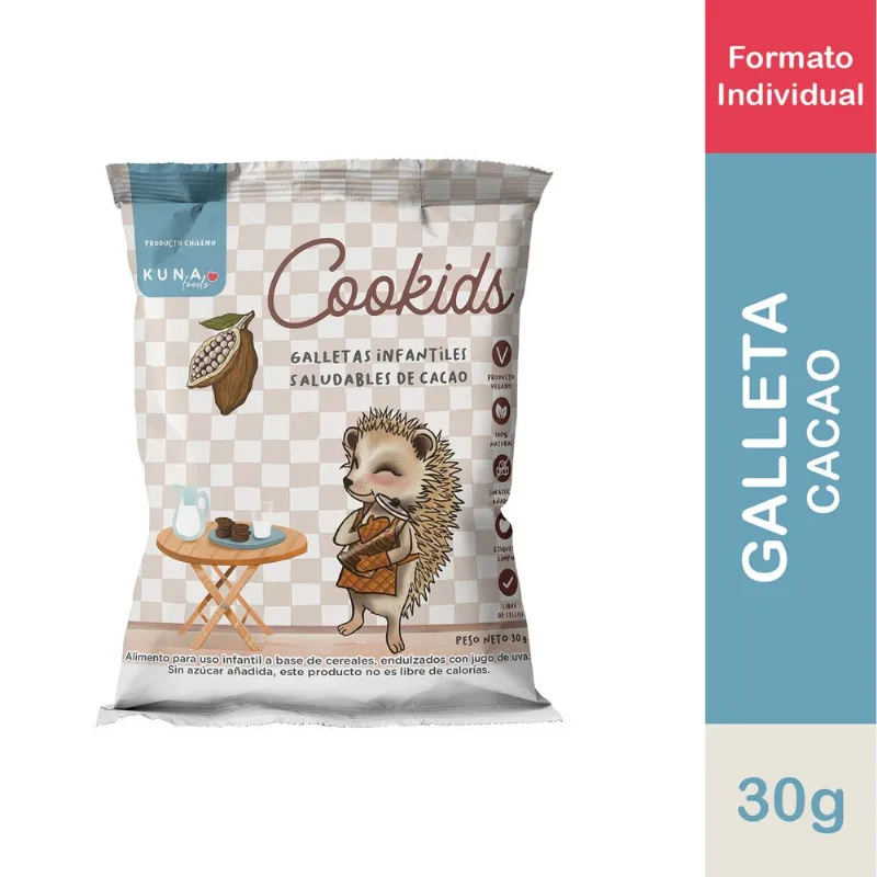 Galletas Kuna Cookids Cacao 30 g