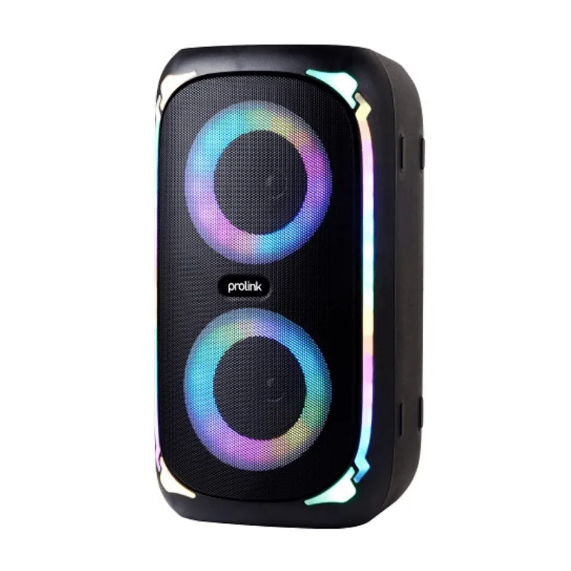 Parlante Bluetooth Prolink Modelo Radio FM 2310 Negro 10W con TWS y Luz RGB