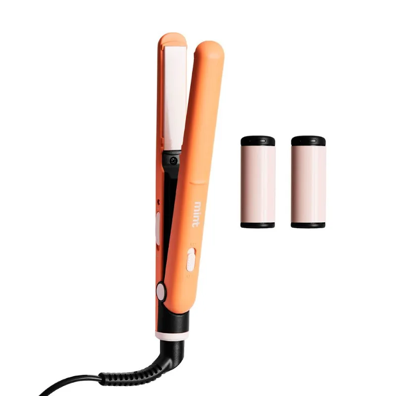 Mini Alisador de Pelo Mint 2 en 1 Terracota MHR-014