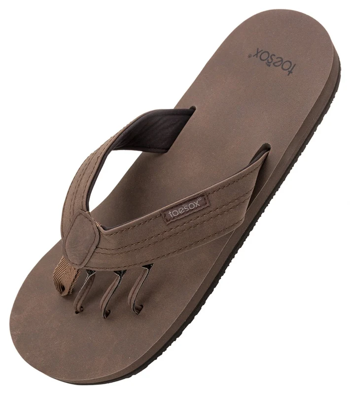 Toesox Men's Encino Flat Walnut / 13