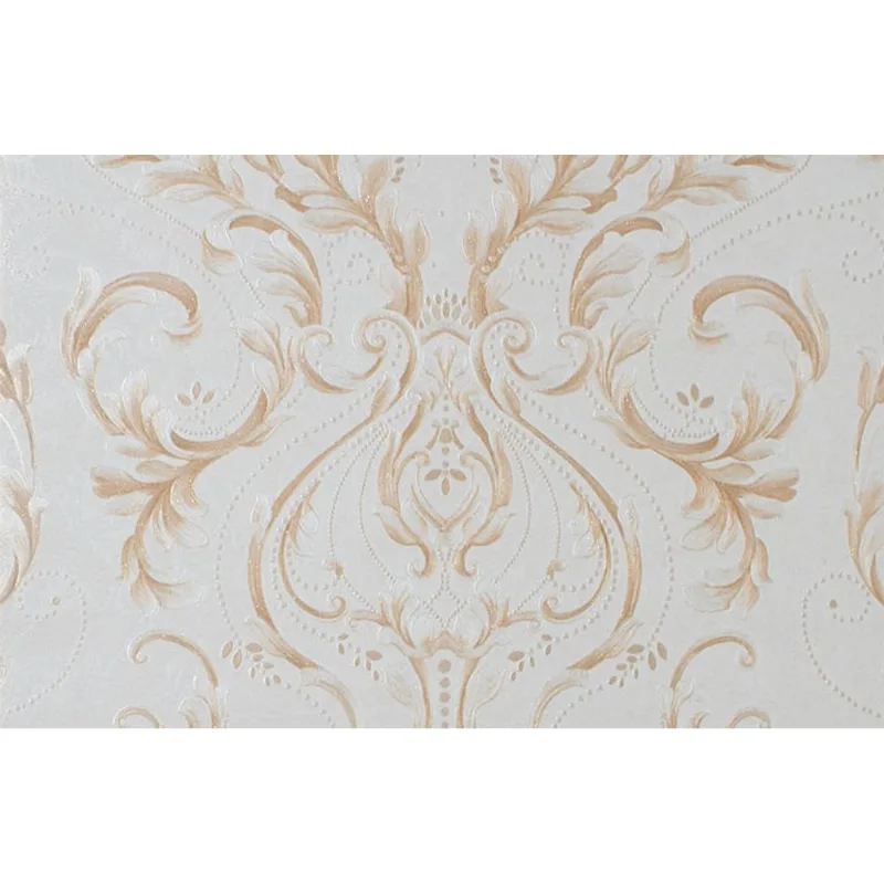 [5m²] Papel de Parede Arabesco Dourado - PP370 Rolo de 5m2