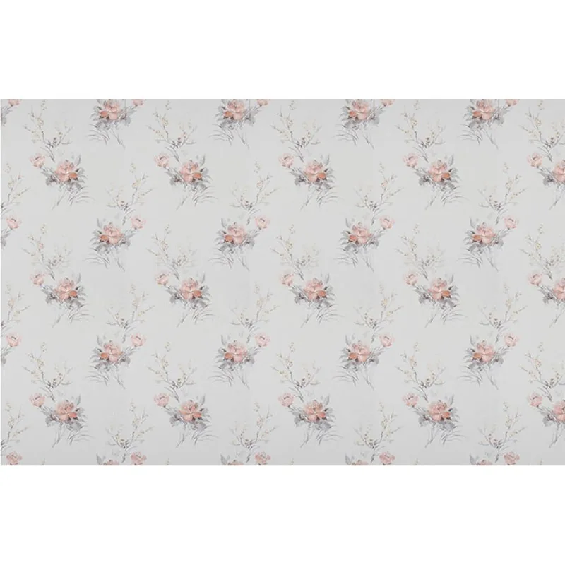 [5m²] Papel de Parede Floral Pincelado - PP373 Rolo de 5m2