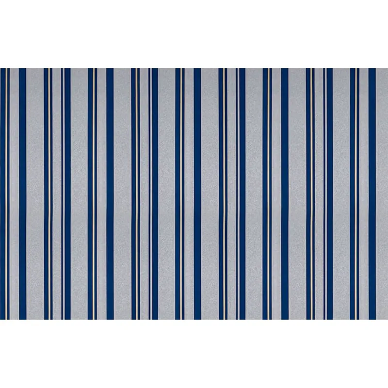 [5m²] Papel de Parede Listrado Metalizado - PP374-1 Rolo de 5m2