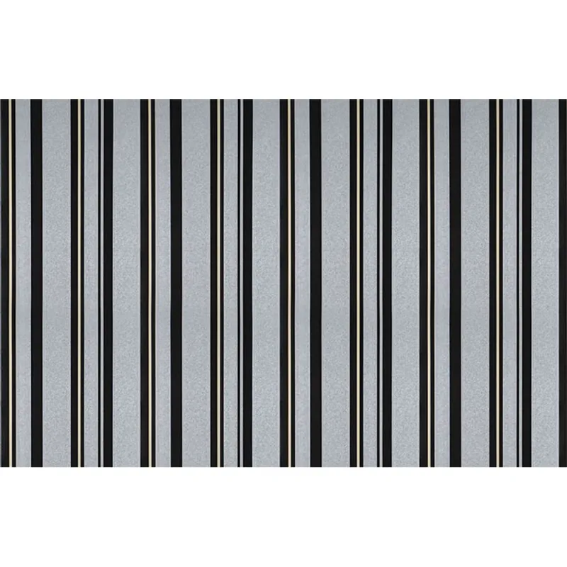 [5m²] Papel de Parede Listrado Metalizado - PP374-2 Rolo de 5m2
