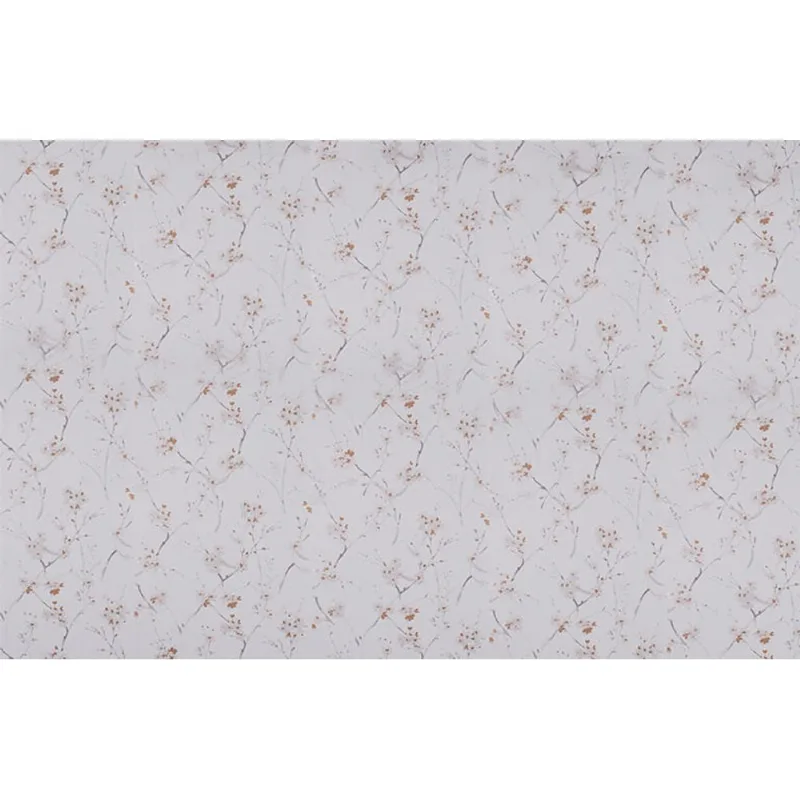 [5m²] Papel de Parede Floral Metalizado - PP403-1 Rolo de 5m2