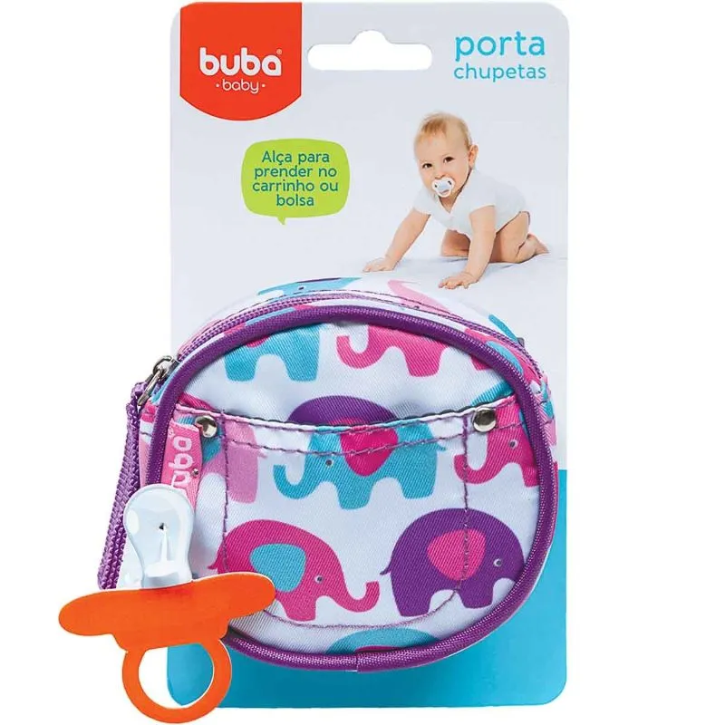 Porta Chupeta Elefantinhos - Buba