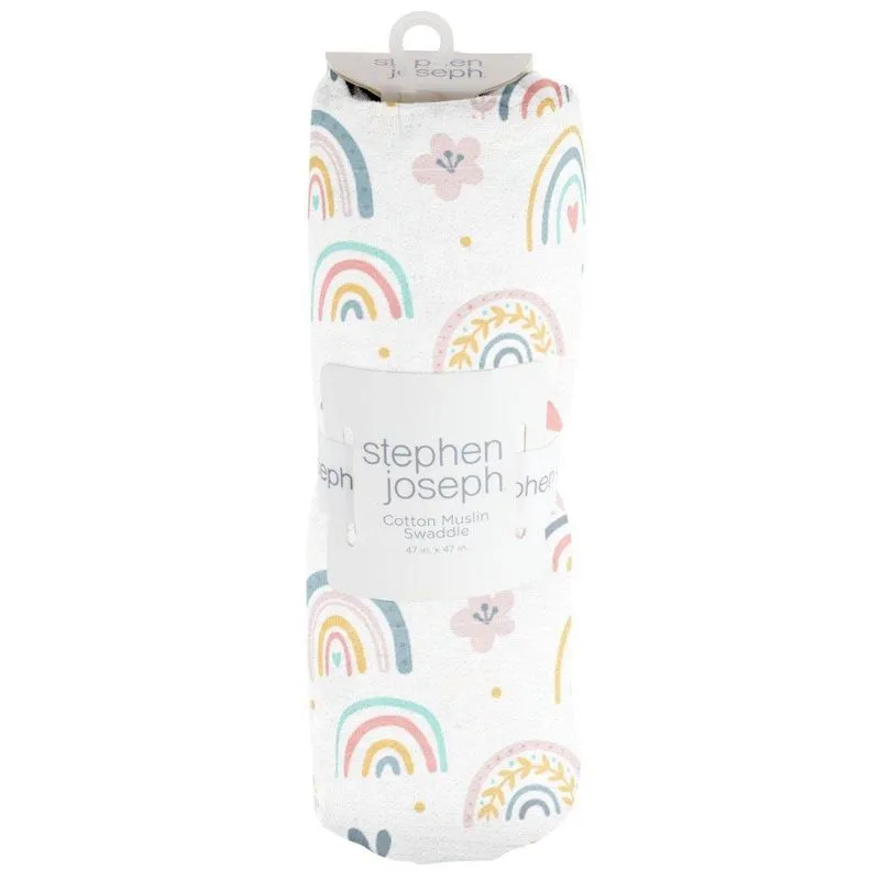 Swaddle De Muslin Arco Iris - Stephen Joseph