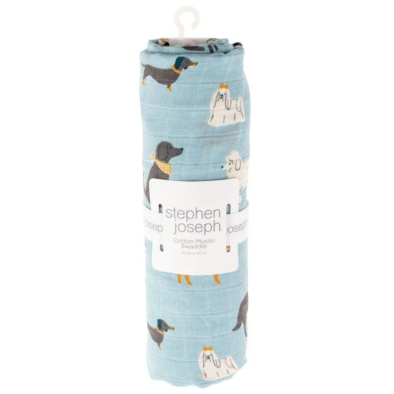 Swaddle De Muslin Cachorro - Stephen Joseph