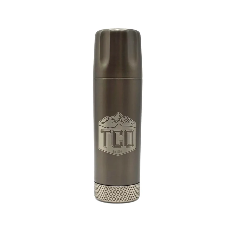 TCO High Camp Torch Flask 9oz Flip Lid Gunmetal