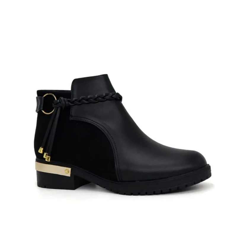 Botin Mujer Vaquerita 2086L-50 Casual Color Negro Talla 36