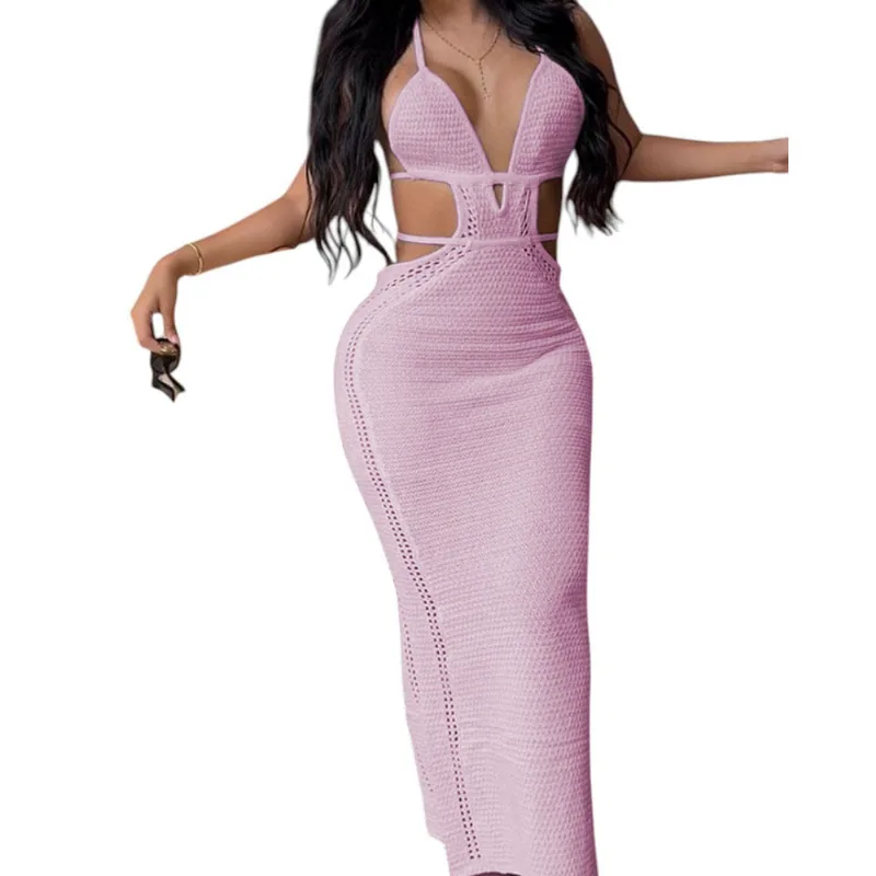 Vestido Luz De Estilo Mujer Tejido Alpino G459-27 Color Lila Talla L