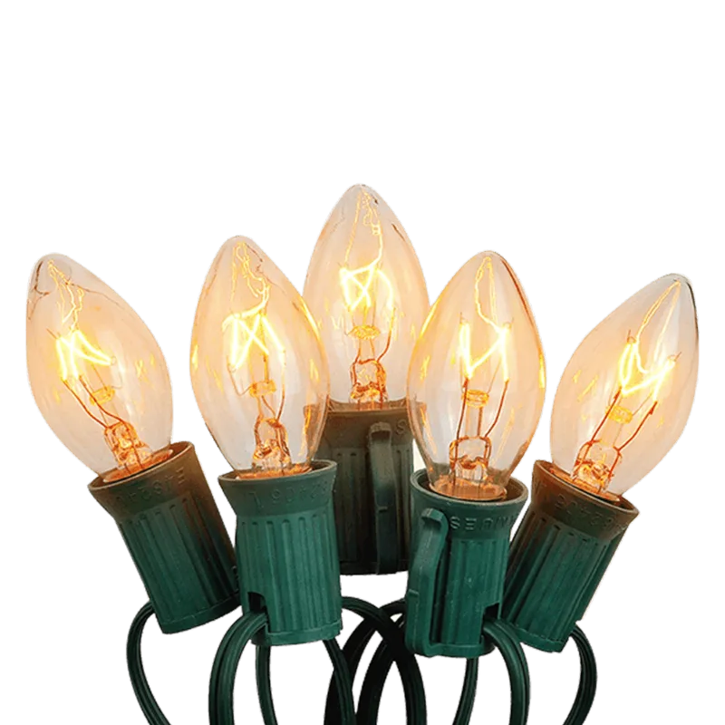 Luces Bombillos Transparentes|UL C9 25