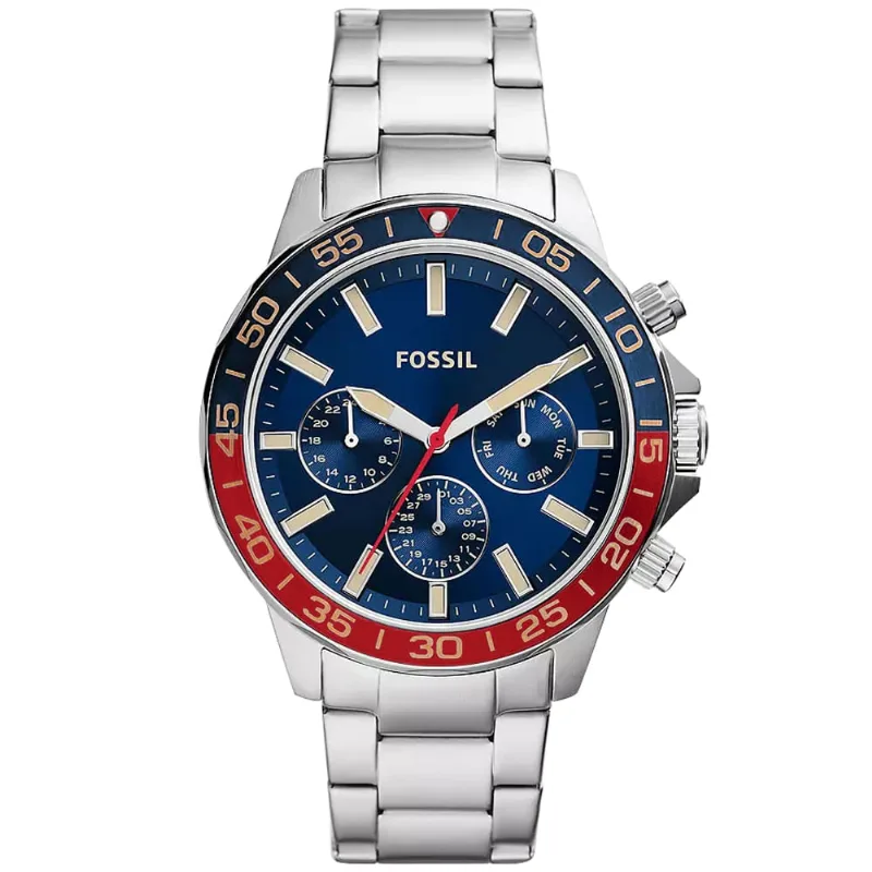 Reloj Fossil Bannon BQ2771 Multifuncional Acero Inoxidable Dial Azul