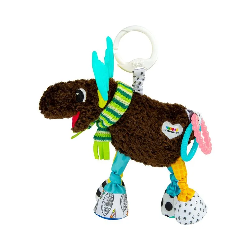 Clip On, Assento De Carro E Carrinho De Bebê Toy Lamaze Mortimer The Moose
