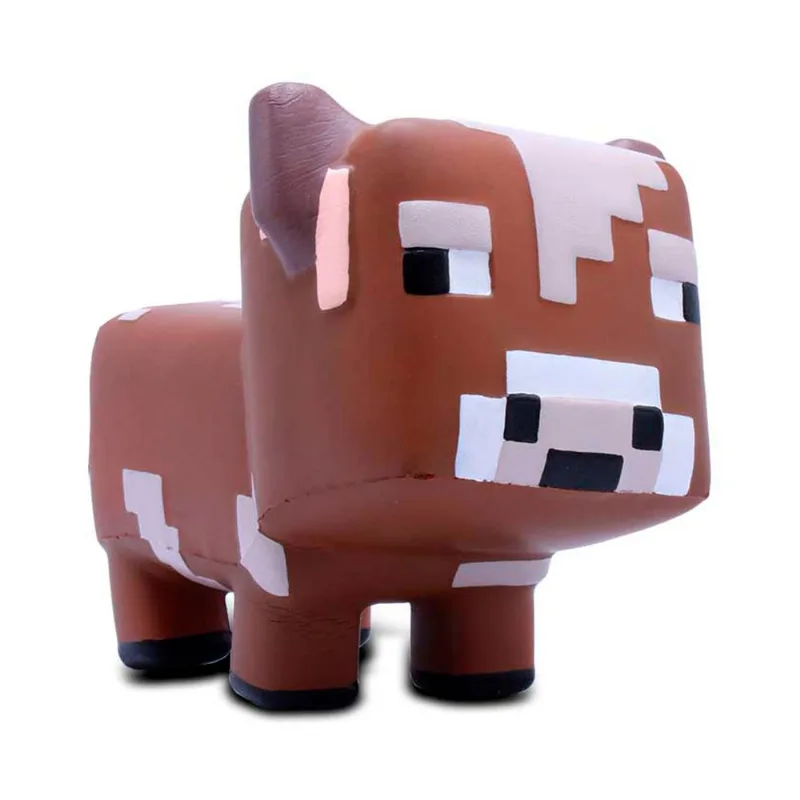 Muñeco Squishy Minecraft Vaca Mega 20 cm Suave Antiestrés Coleccionable