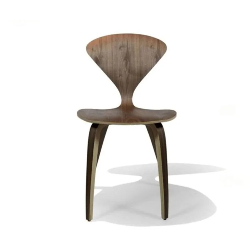 Nicer Interior Replica Cherner Moulded Plywood Dining Side Chair - Walnut