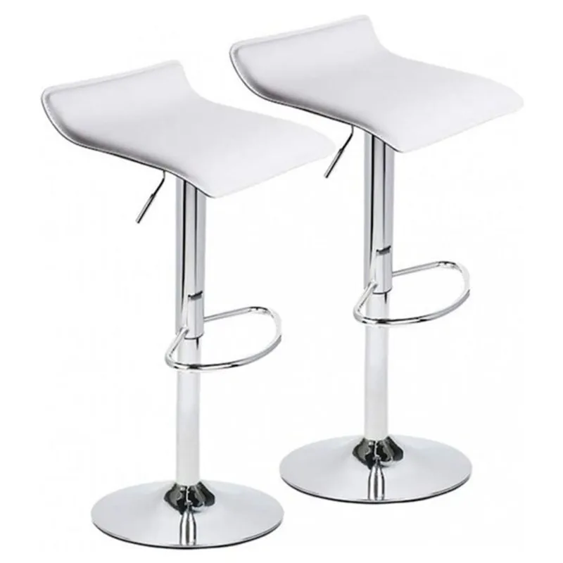 Nicer Interior Adjustable Swivel Stool - White - Set of 2