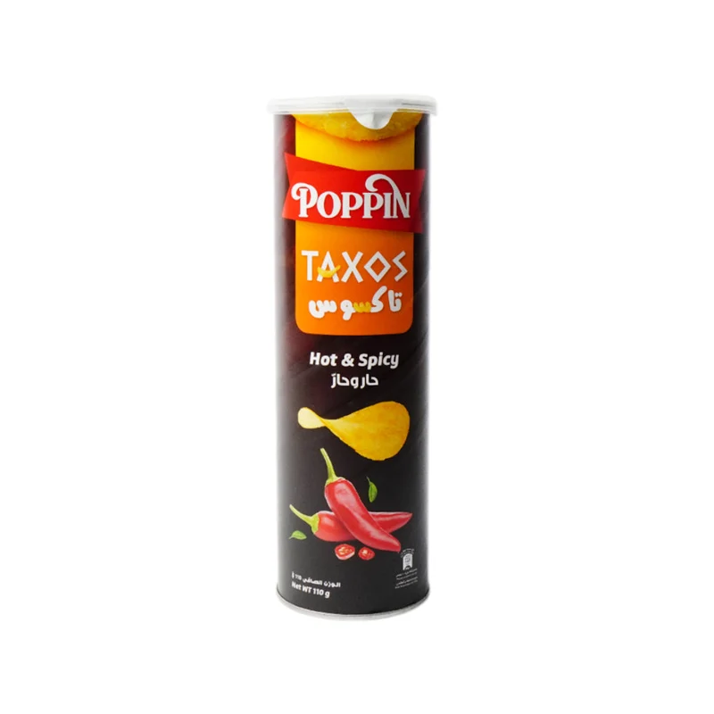 POPPIN CHIPS TAXOS HOT & SPICY 110 GM