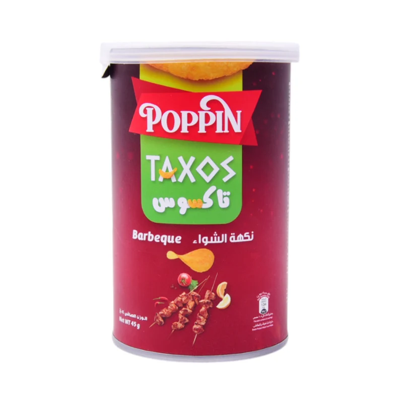 POPPIN CHIPS TAXOS BARBEQUE 45 GM
