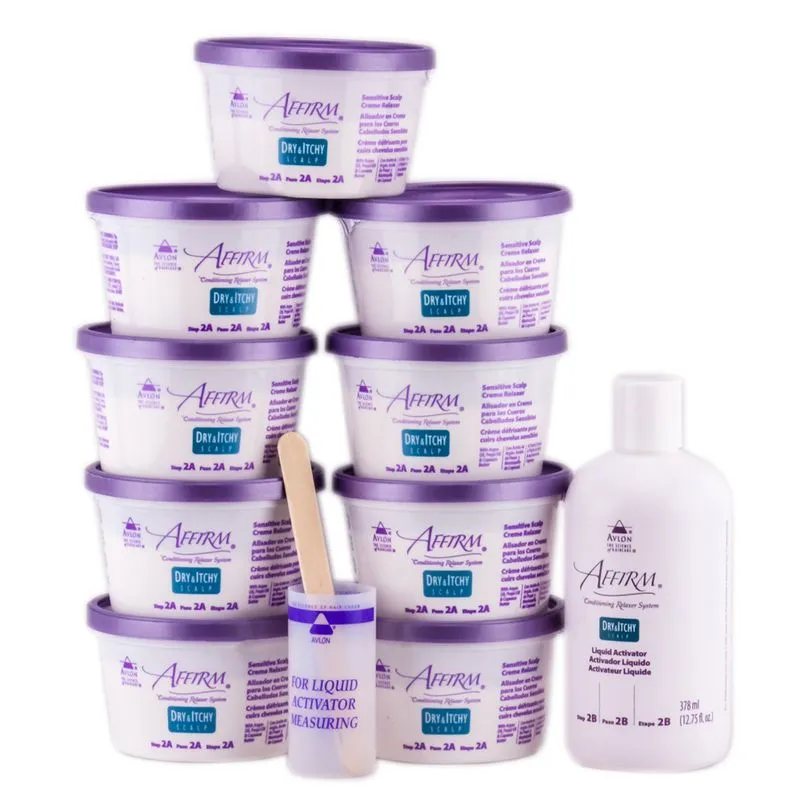 Sistema Relaxante Avlon Affirm Dry &amp; Itchy Scalp Com 9 Aplicações