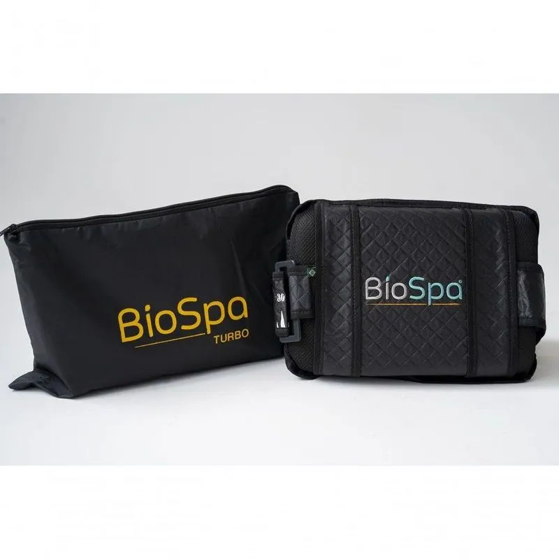 Cinta Massageadora Turbo Bio Spa com Aquecimento 5 Modos Bivolt Preto