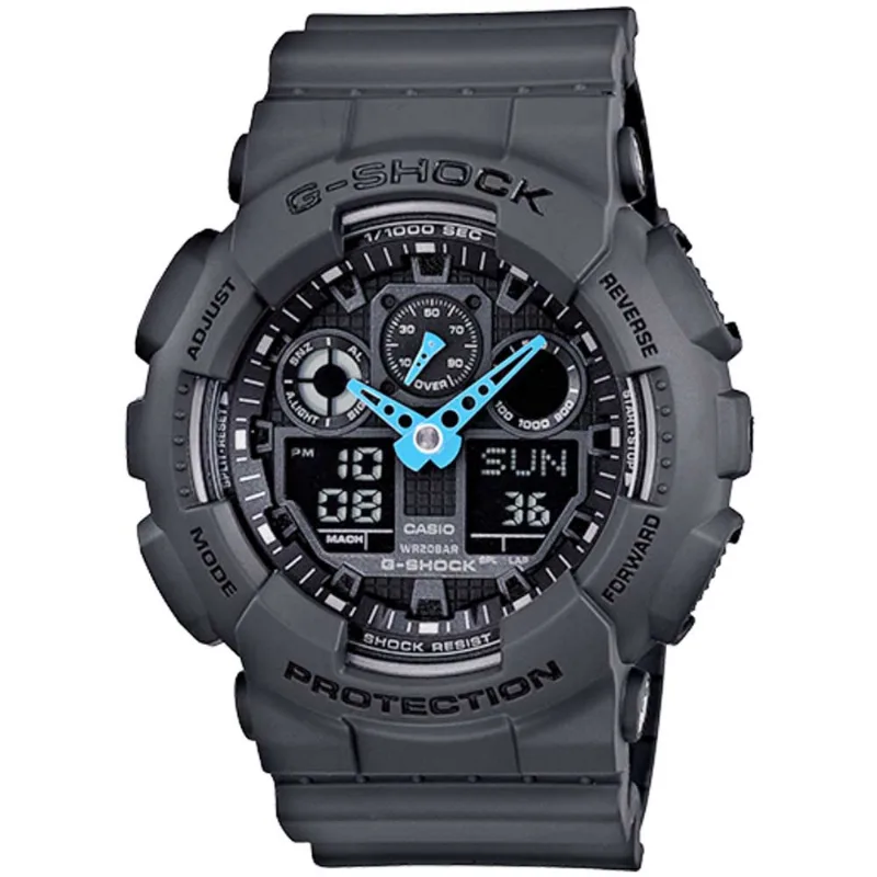 Reloj Casio G-Shock GA100C-8A Digital Analógico Resina Gris