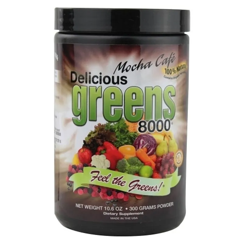 Delicioso Sabor De Café Greens 8000 Mocha 10,6 Oz Pela World Inc