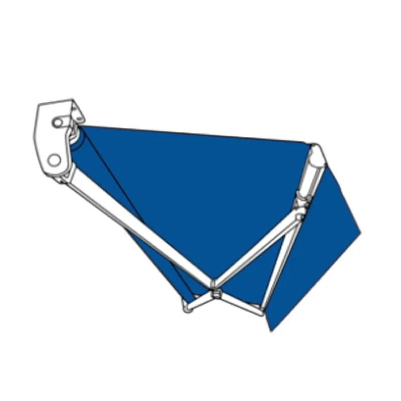 Toldo Articulado - 4,50m x 2,50m Lona PVC Azul Reno