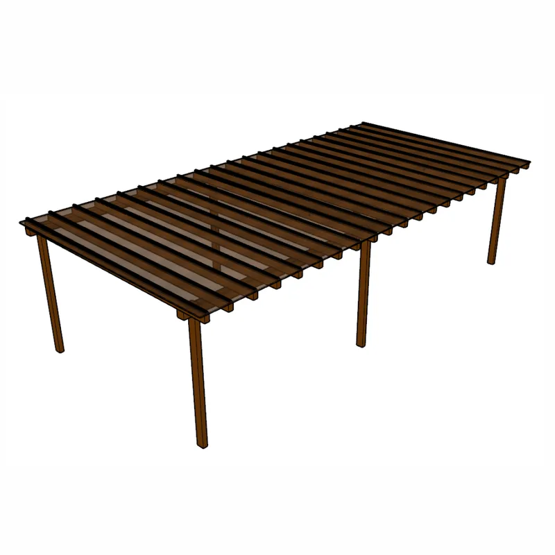 Cobertura Policarbonato Alveolar 10,00m X 4,00m Bronze 4mm