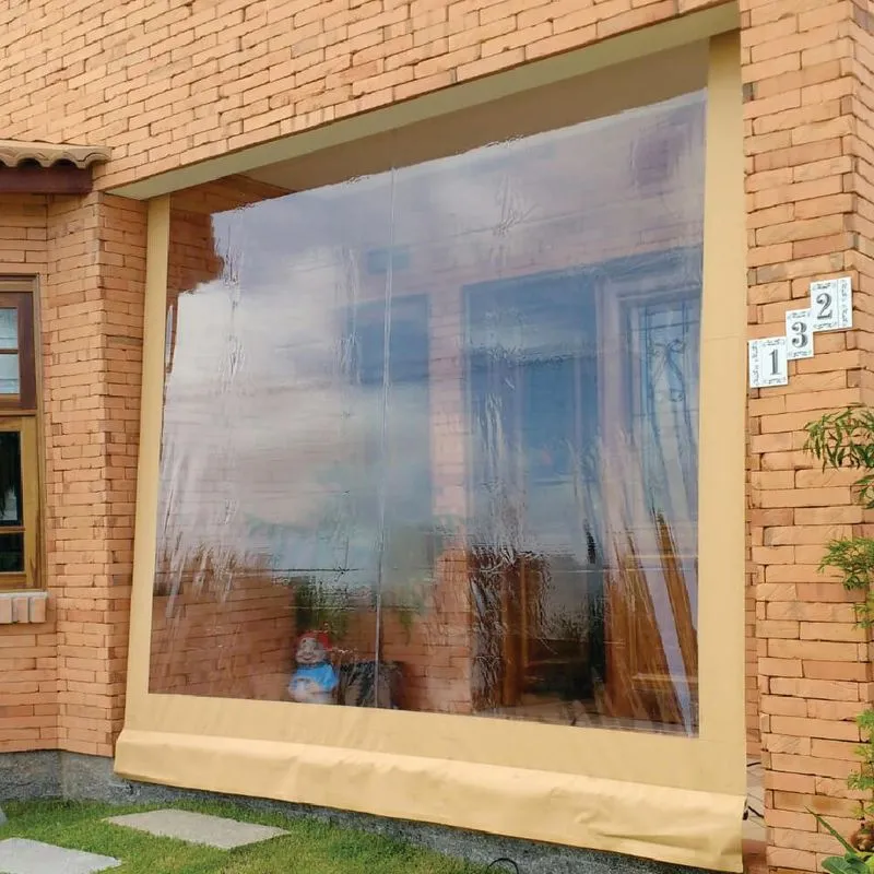Toldo Cortina Ocre C/ Visor - 5,00m X 2,75m - Kit Completo