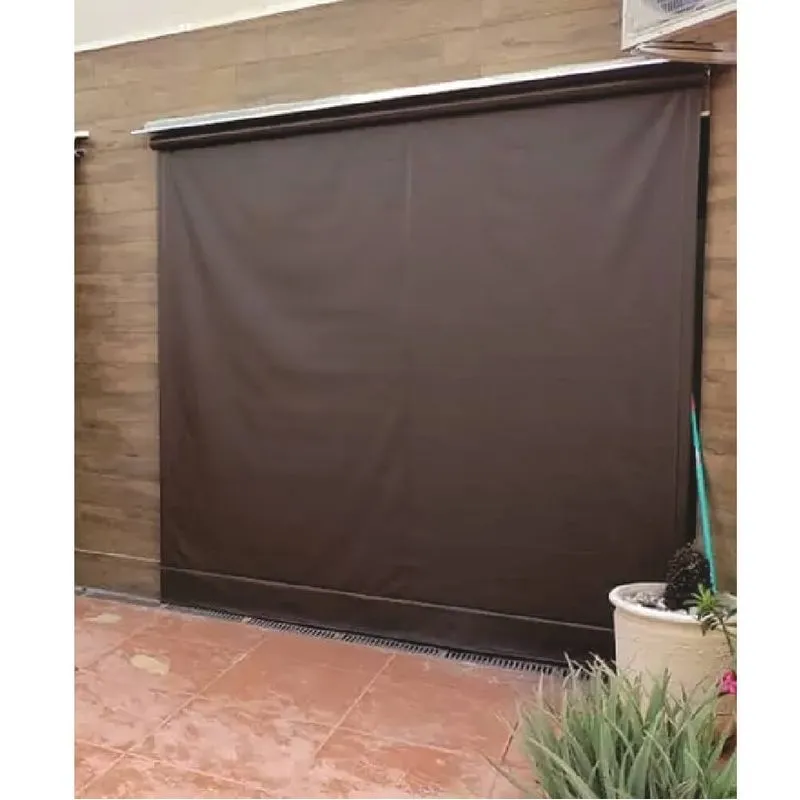 Toldo Cortina Marrom - 3,50m X 1,80m - Kit Completo