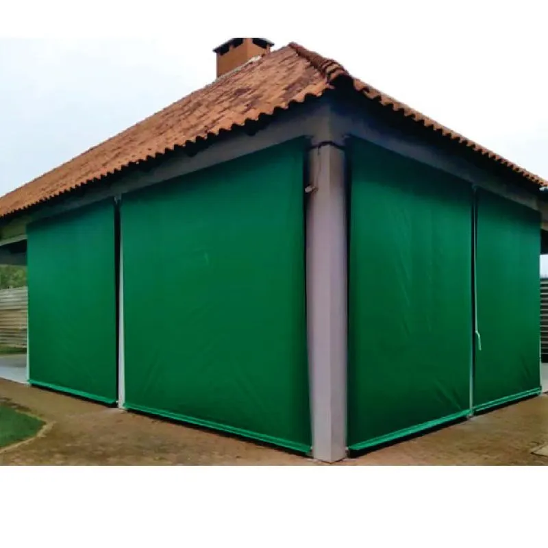 Toldo Cortina Verde - 3,10m X 2,40m - Kit Completo
