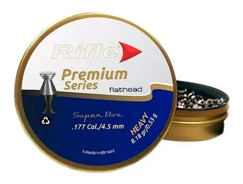 Chumbinho Rifle Flat Head Heavy 4.5mm - 500un