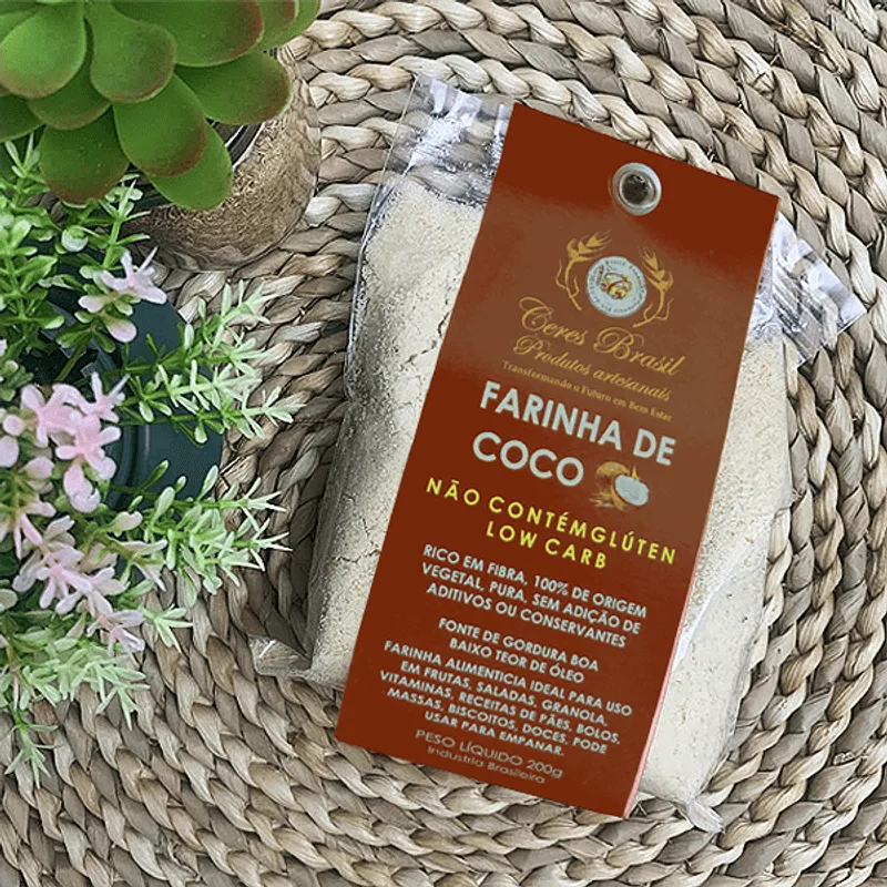 Farinha De Coco Sem Glúten Ceres 200g