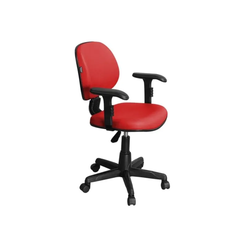 Cadeira de Escritório CE-01BPBT Executiva Giratória Vermelha - Pethiflex
