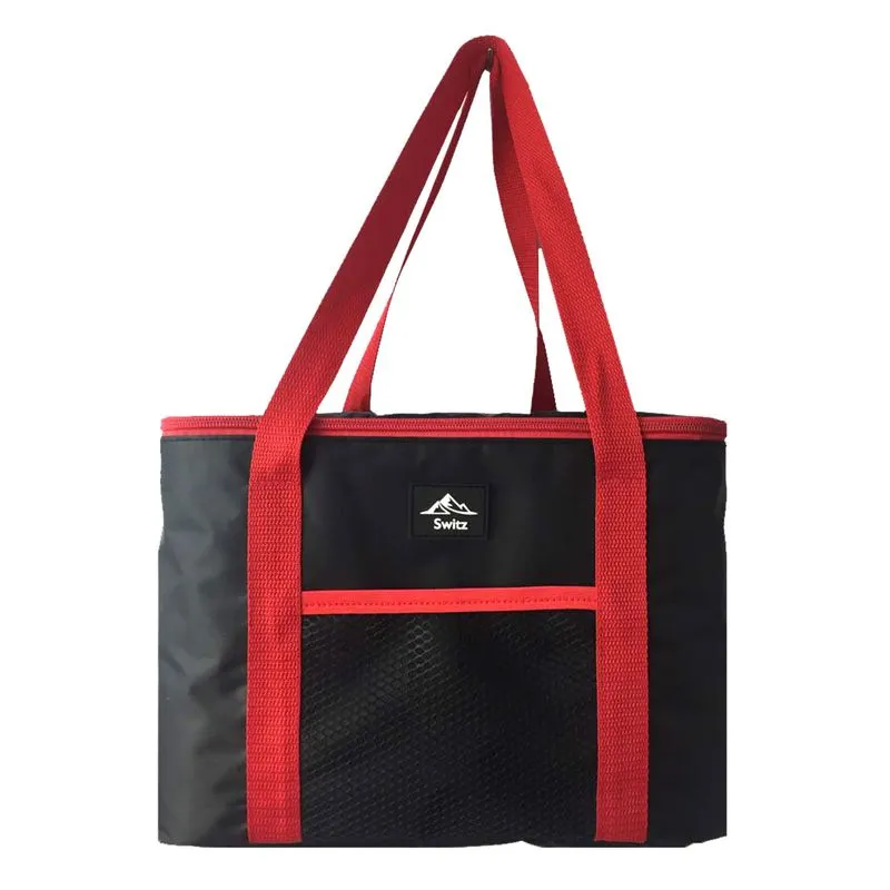 Bolsa Térmica 12 litros Switz SZ1006V-M Preta e Vermelho