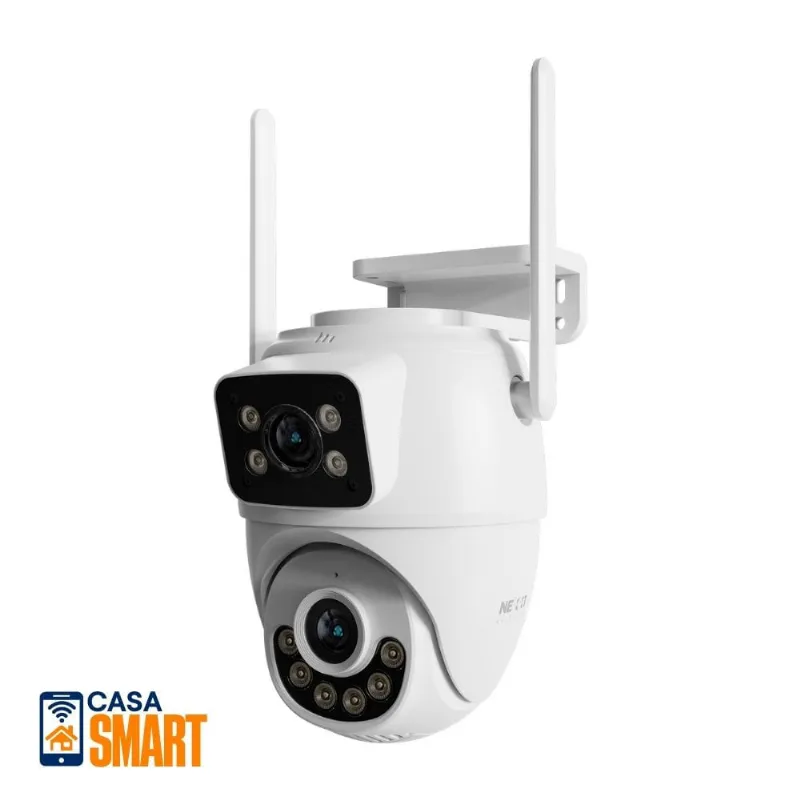 Cámara Inteligente Exterior Doble Lente Ptz + Fija Rj45 Nexxt