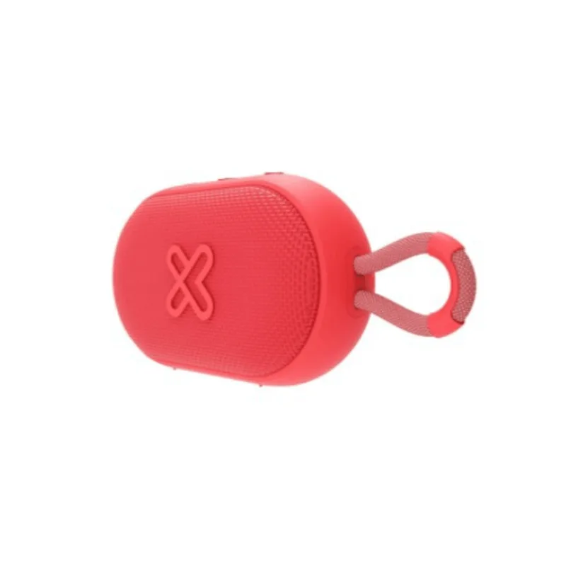PARLANTE KLIPXTREME GROOVESPLASH PORTATIL STEREO TRUE WIRELES 12HS - 6W - IPX7 RED (KBS-030RD)